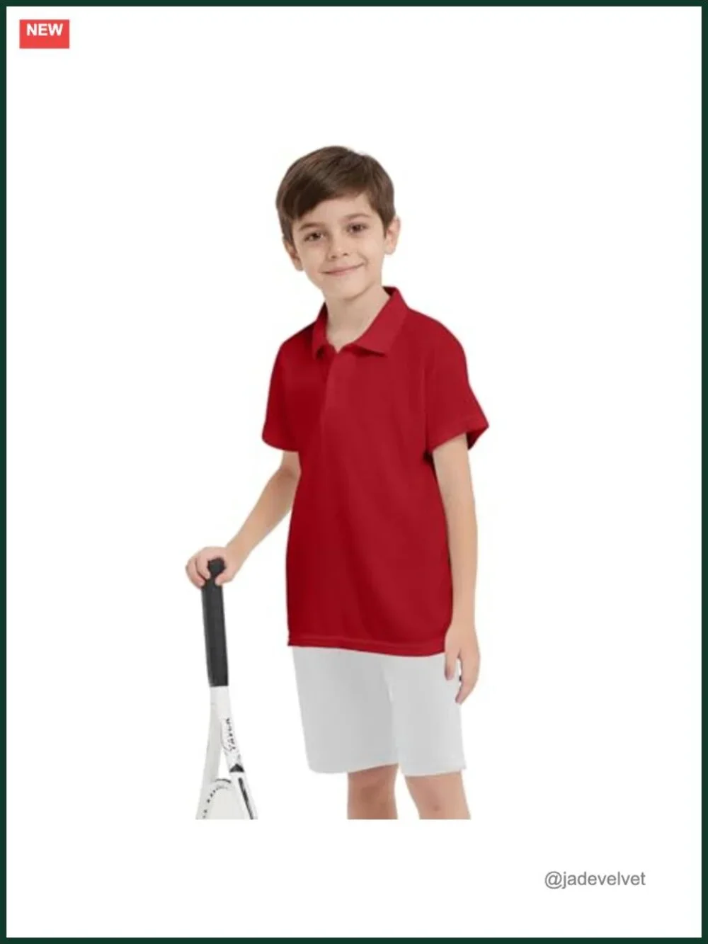 4-Pack Boys Mesh Polo Shirts Quick Dry Short Sleeve Athletic School Uniform